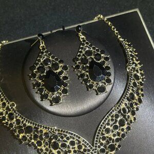 #543 Elegant Boho Jewelry Set for Women, 3pcs Necklace and Earrings Set